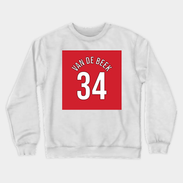 Van de Beek 34 Home Kit - 22/23 Season Crewneck Sweatshirt by GotchaFace